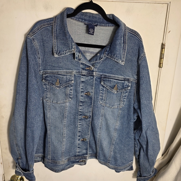 Venezia Blue Denim Jeans Jacket Plus Size 18/20 - Picture 1 of 6